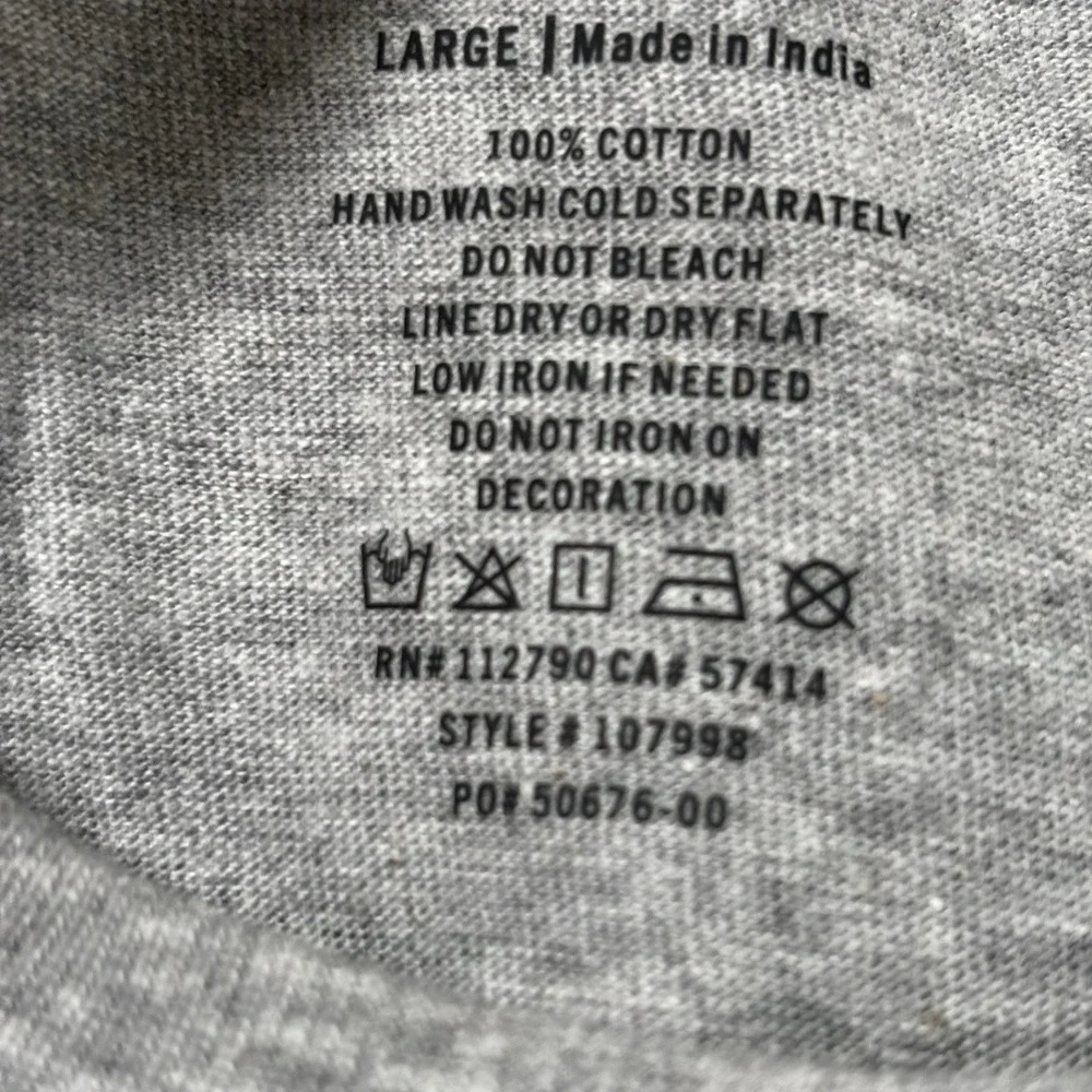 True Religion Men's Size Large World Tour 2002 Logo T Shirt Heather Gray NWT